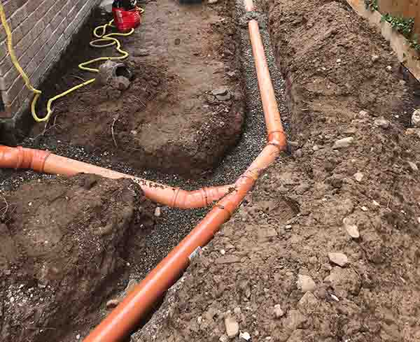 Causes of Drain Blockages - installing new drainage